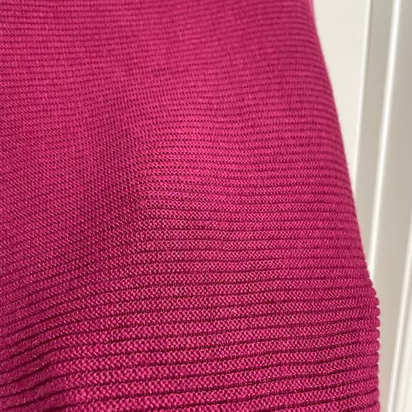 Eileen Fisher Fine Silk Cashmere Bateau Neck Maroon Tunic Sweater Red Wine M - Picture 5 of 12